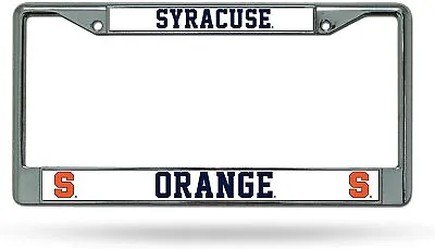 Syracuse University Orange Premium Metal License Plate Frame Chrome Tag... • $19.99