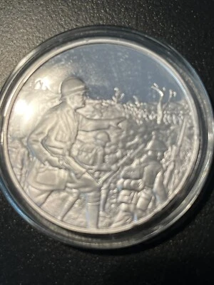£14 • Buy .925 26g Sterling Silver . Churchill Centenary  - The Trenches. WW1 Pinches 1974