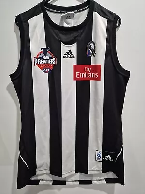 2010 COLLINGWOOD MAGPIES AFL JUMPER GUERNSEY PREMIERS 2010 Logo NWT • $150