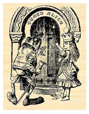 Queen Alice The Invitation Alice In Wonderland Rubber Stamp P50 • $11