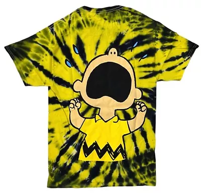 $15.99 • Buy Peanuts Men's Officially Licensed Charlie Brown Good Grief Tie Dye Tee T-Shirt