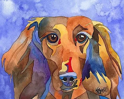 Dachshund Dog 8x10 Art PRINT Signed By Artist Ron Krajewski Painting • $19.50