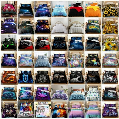 $9.49 • Buy New Soft Quilt Doona Duvet Cover Set Single Double Queen Super King Size Bed AU