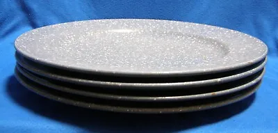 3 Mikasa Ultrastone Country Blue Stoneware Dinner Plates 11 1/8  Diameter • $35.99