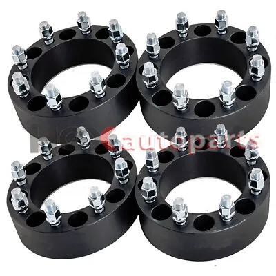4x 2  8x6.5 To 8x6.5 Black Wheel Spacers 9/16  For Ram 2500 3500 Ford F-250/-350 • $119.99