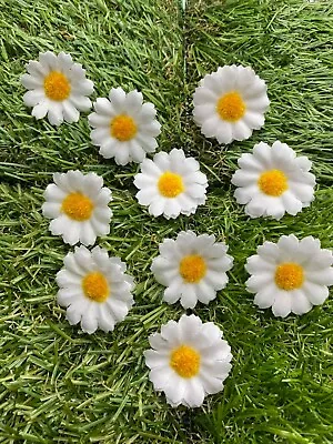 Easter Daisy Heads Mini 3cm Easter Bonnet Flowers Cake Decorating DIY Kids Craft • £2.59