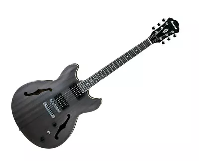 Used Ibanez AS53TKF Artcore Semi-Hollow Body Guitar - Transparent Black Flat • $309.99