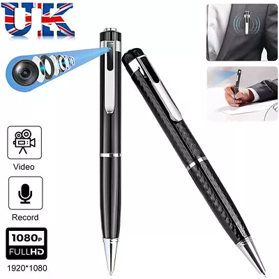 £19.99 • Buy Hidden Cam Pocket Pen Camera 1080P HD Mini Body Video Recorder DVR Security UK