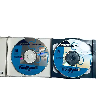 Microsoft Frontpage 2000 Upgrade CD Set For Windows 98 NT With Product Key • $14.95