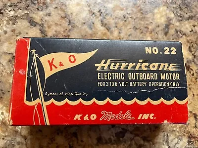 K&O Toy Outboard Box And Instruction Sheet • $200