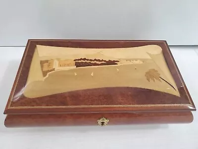 Italian Inlaid Wood Jewelry Music Box Hand Made Plays  Love Story   • £24.13