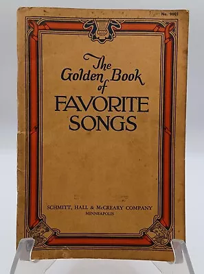 The Golden Book Of Favorite Songs Vintage Schmitt 1951 Songbook Paperback • $15