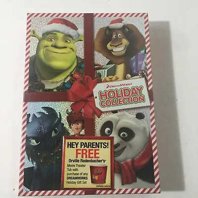 DreamWorks Holiday Collection New 2-Disc DVD Set Shrek Madagascar Dragon Panda • $15