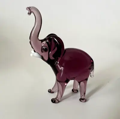 Murano Glass Handcrafted Unique Baby Elephant Figurine Glass Art • $23.50