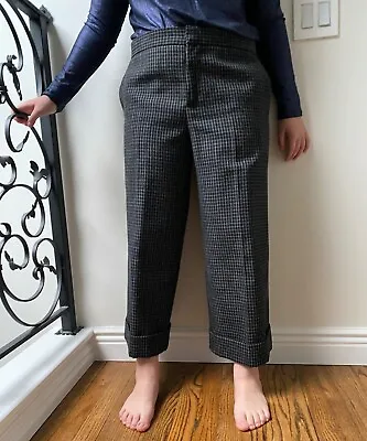 MARNI Women Wool Wide Pants Made In Italy Size 44 Excellent • $69