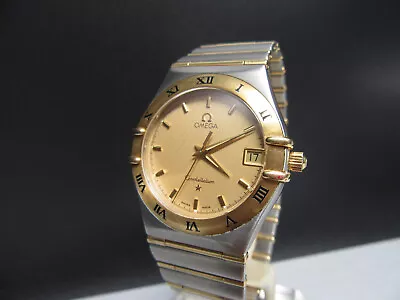 N469 ⭐⭐Luxury   OMEGA Constellation   Watch Quartz Steel Gold 750/18Kt ⭐⭐ Top • $2230.30