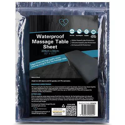 Waterproof Massage Sheet For Table Black Colour Safe Against Oil 79.9in X 32.6in • $39.99