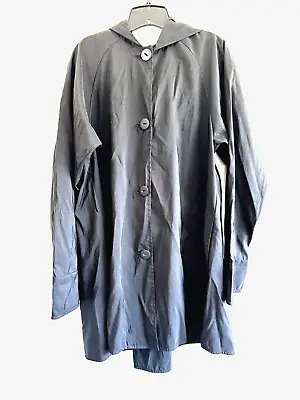 Maralyce Ferree Scarborough Maine Black Woman's Rain Jacket Size S High Low • $29.99