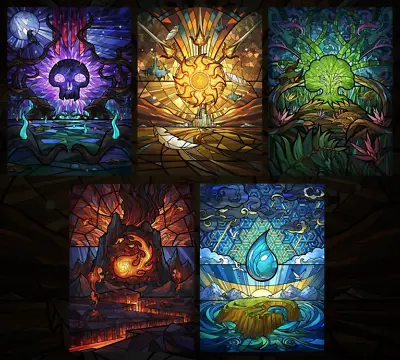 Choose Your FULL ART Stained Glass LAND ~ Dominaria United [ NM ] [ Magic MTG ] • £3.98