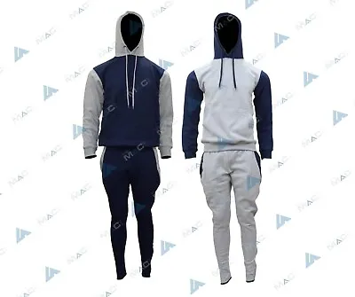 Mens Pullover Fleece Tracksuit Hoodie Jogging Bottom | Sweat Suit | Gym Suit • £11.99