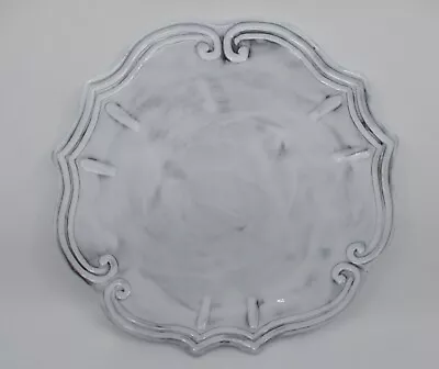 Vietri Incanto White Baroque Dinner Plate  - 11  1/4   -0711h • $49.98