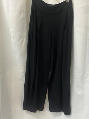 £7.99 • Buy OSKA Black Pleated Waist Wide Leg Trousers Size 14 CG B14