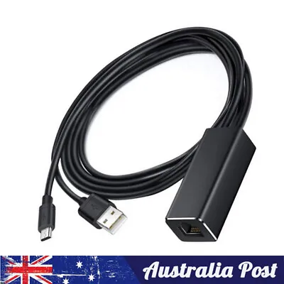 For Amazon Fire TV Or Stick LAN Ethernet Adapter Micro USB To RJ45 • $18.48