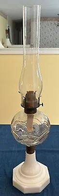 Antique Atterbury 1868 Chapman With Diamonds Oil Lamp • $80