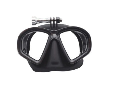 $70 • Buy DivePRO Dive Mask Shadow With GoPro Mount Black Freediving Spearfishing Mask