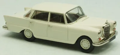 1965 Mercedes 200 4-door Saloon  Heckflosse  White 1/43 Whitemetal/pewter • $214