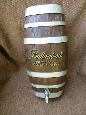 Vintage BALLANTINE'S Finest Blended Scotch Whiskey Barrel Dispenser • $29.95