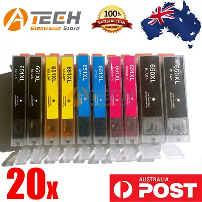 20x Ink Cartridges PGI650XL CLI651XL For Canon Pixma MG5660 MG6660 MG6360printer • $25.28