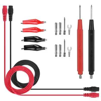 16PCS Multimeter Test Leads Kit Replacement Test Wire Set With Alligator Clips • £6.59