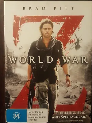 World War Z   DVD : R4  Brad Pitt   Mireille Enos     FREE POSTAGE • $4.45
