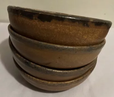 McCoy Pottery Canyon Mesa Stoneware Cereal Bowls #1413 Set Of 4 Vintage MCM • $53.44