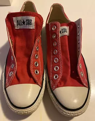 Vintage Converse All-Star Low Top Shoes Unisex Size M US9/W11 Red Good Condition • $30
