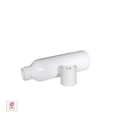 Plastic Bottles PET Cosmo Round Liquid Bottles Disc Top Cap 2oz White (25)9772DW • $45.95