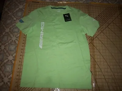 Mens Small Lime Green Puma Mercedes Amg T-shirt - Nwt • $24