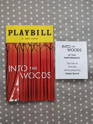 £5.99 • Buy INTO THE WOODS Broadway Playbill Aug Sara Bareilles Phillipa Soo Gavin Creel OBC