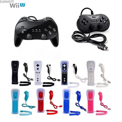 Wii Wii U Wii Remote Nunchuck Controller Classic Pro Controller For Nintendo Wii • $11.99