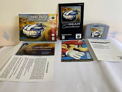 Top Gear Overdrive (Nintendo 64 1998) N64 BOX Set CIB MANUAL POSTER COMPLETE • $77.16