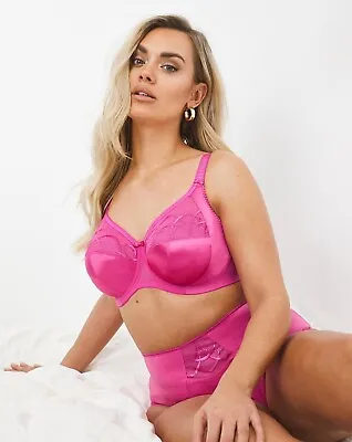 Elomi Cate UW Full Cup Banded Bra #4030 UK Sizes DD Thru JJ Camelia Pink NWT $59 • $36.54
