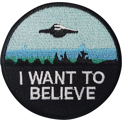 Flying Saucer Patch Iron Sew On Clothes Alien NASA Space UFO Embroidered Badge • £2.79