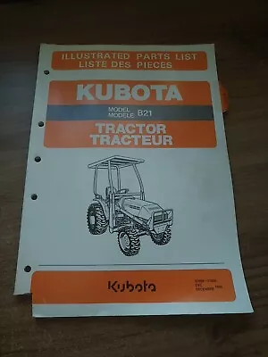 Kubota B21 Tractor Original Parts Catalog Manual 1996 • $29.05