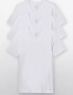 3 Pack CLASSIC FIT Calvin Klein Mens V Neck Crew Neck T Shirt Tee New • $25.70