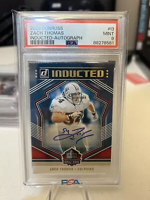 2023 Panini Donruss Inducted Auto 53/99 Zach ThomasAuto HOF PSA 9 Pop 1 None ⬆️ • $85