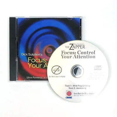 FOCUS CONTROL YOUR ATTENTION Self Hypnosis CD ADHD Dick Sutphen Deficit Disorder • $14.89