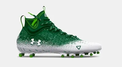 $89.99 • Buy Under Armour, UA Spotlight Lux MC 2.0 Football Cleats Green-White Mens Size 10.5