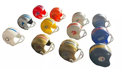 Lot 12 Vintage NFL Mini Gumball Football Helmets ~ In Mixed Condition 70s- • $22.50