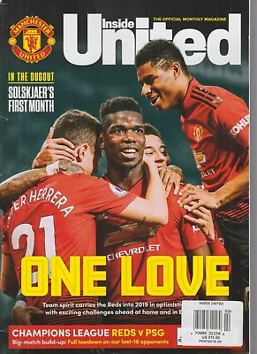 Inside United The Official Monthly Magazine Champions League Feb 2019 • £9.11